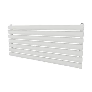 Agadon Neo Horizontal Designer Radiator 410 x 1000 mm White - 1543 BTU - 10 Years Guarantee