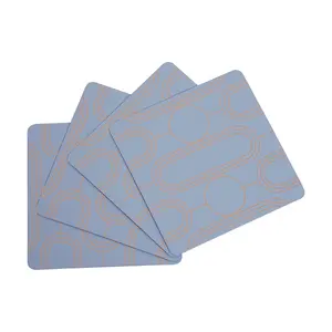 Maison by Premier 4Pc Frosted Deco Blue Coasters