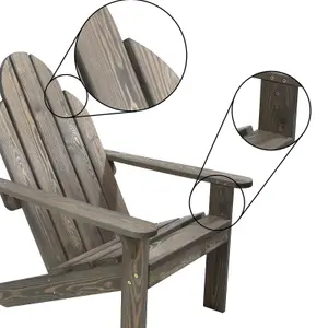 Adirondack Wooden Sun Lounger Garden Patio Deck Chair