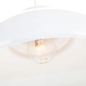 Industrial and Modern Galley Design White Metal Ceiling Pendant Light Shade