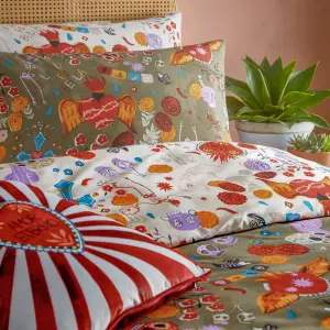 furn. La Vida Festive Reversible Duvet Set