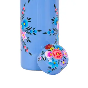 BillyCan Hand-Painted Picnic Water Bottle - 875ml - Ocean Pansy