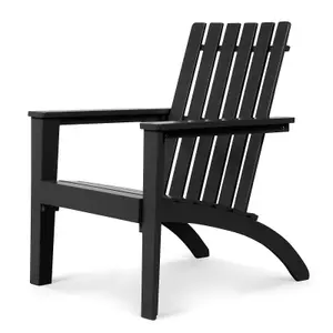 Costway Solid Acacia Wood Adirondack Chair Outdoor Patio Chair Lawn Chair