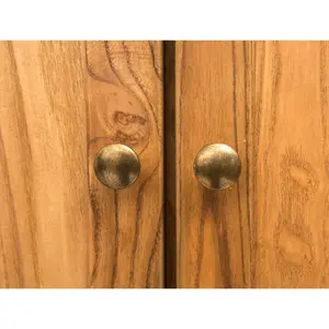 Trivento  2 Door Wardrobe Brass Knob