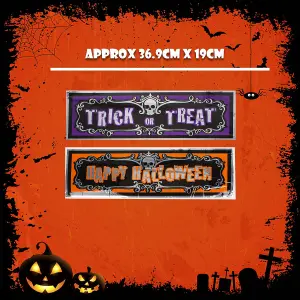 Happy Halloween Banner 3ft Decoration Trick or Treat Party 90cm Happy Halloween