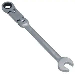 16mm Metric Double Jointed Flexi Ratchet Combination Spanner Wrench 72 Teeth