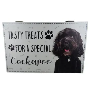 Cockapoo Dog Treat Box Delong Decorative Box