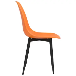 Berkfield Dining Chairs 2 pcs Orange PP