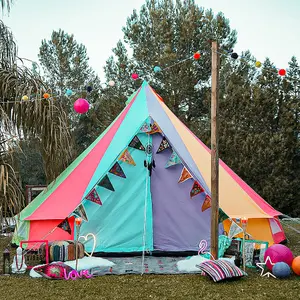 4m Bell Tent - Oxford Ultralite 100 - Rainbow