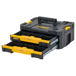 Dewalt TStak Twin Pack IV + III Tool Storage Box + 2 Shallow Drawers + Deep Draw