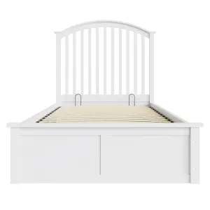 GFW Madrid Wooden Ottoman Bed 90cm Single White