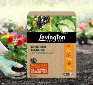 Levington Chicken Manure Plant Food Pellets All Purpose Flowers Fruit Veg 3.5kg