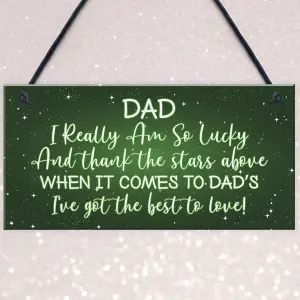 Red Ocean Christmas Gift For Dad Novelty Hanging Plaque Gift For Him Dad Daddy Gifts