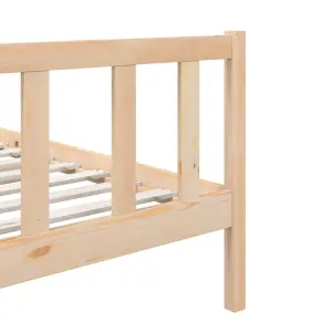 Berkfield Bed Frame Solid Wood 90x200 cm 3FT Single