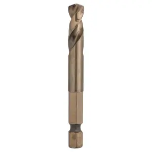 Bosch Professional Pilot Drill Bit - HSS-Co 65mm with 1/4" Hex Shank, 135 Degree Point Angle, and Split Point