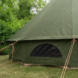 5M Kokoon Deluxe Bell Tent with Chimney fitting,  100% Cotton Canvas, Olive Green