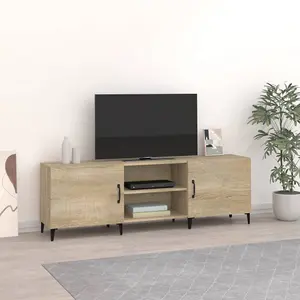 Berkfield TV Cabinet Sonoma Oak 150x30x50 cm Engineered Wood