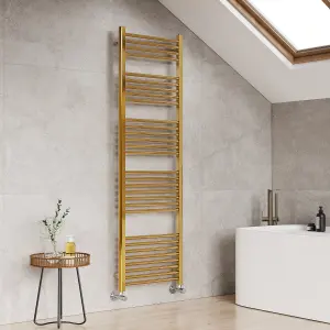 EMKE Central Heating Towel Rails Heated Towel Rail Bathroom Radiator Warmer 1600x500mm, Gold