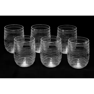 Adalet 426ml Acrylic Drinking Glass Set Clear