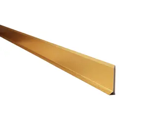 ILCOM Stainless steel Skirting board 60mm x 2700mm - Gold Brushed