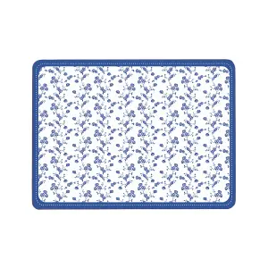 Maison by Premier Set Of Four Blue Rose Placemats