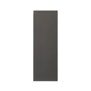 GoodHome Garcinia Integrated handle Gloss anthracite Highline Cabinet door (W)250mm (H)715mm (T)19mm