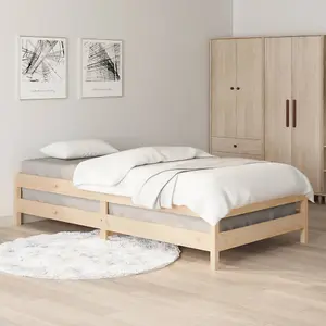 Berkfield Stack Bed 100x200 cm Solid Wood Pine