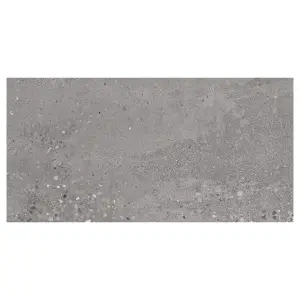 Mythos Matt Grey Concrete Effect Porcelain Outdoor Tile - Pack of 1, 0.72m² - (L)1200x(W)600