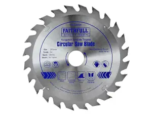 Faithfull FAIZ20024 TCT Circular Saw Blade 200 x 30mm x 24T POS FAIZ20024