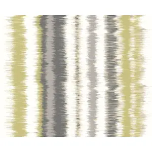 Origin Murals Linear Stripe - Olive Green and Charcoal Matt Smooth Paste the Wall Mural 300cm wide x 240cm high