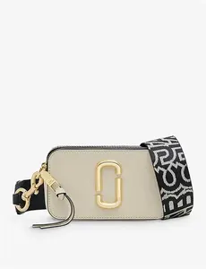 Womens Marc Jacobs Snapshot Leather Cross-Body Bag Cloud White/Multi