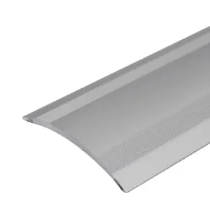 Value 5 Pack A49 61mm Anodised Aluminium Self Adhesive Door Threshold Ramp Profile Silver 1m