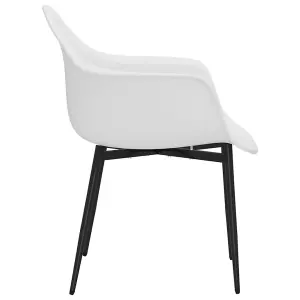 Berkfield Dining Chairs 2 pcs White PP