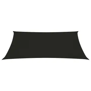 Berkfield Sunshade Sail 160 g/m2 Black 3.5x5 m HDPE