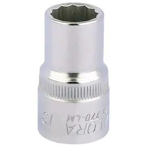 Draper Elora Bi-Hexagon Socket, 1/2" Sq. Dr., 13mm 24583