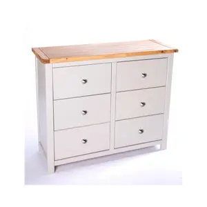 Argenta 6 Drawer Chest of Drawers Chrome Knob