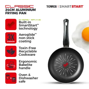 Tower T700300 - Smart Start 24cm Frying Pan