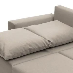 Oslo Reversible Corner Sofa Bed in Sand