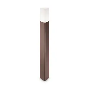 Luminosa Pulsar Outdoor Bollard Lamp 1 Light Coffee IP44, E27