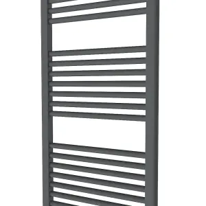 Right Radiators 1500x500 mm Vertical Straight Heated Towel Rail Radiator Ladder Warmer Anthracite