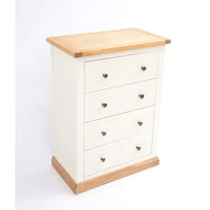 Trevi 4 Drawer Chest of Drawers Brass Knob