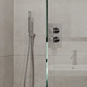 Aquadry Oria Handset Single-spray pattern Chrome effect Shower head