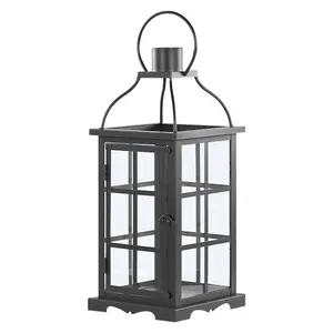 Beliani Traditional Lantern CLARA Metal Black