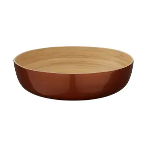 Interiors by Premier Kyoto Rose Gold Salad Bowl With Raised Edges