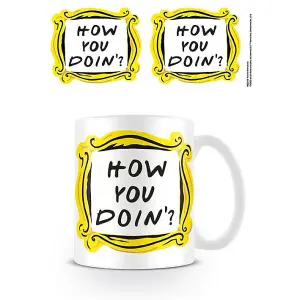 Friends How You Doin Mug White/Black/Yellow (One Size)