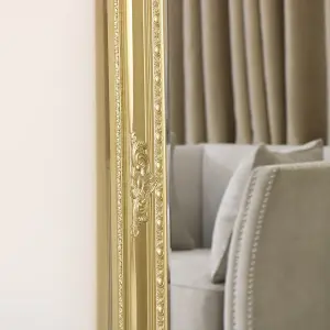 Melody Maison Large Ornate Gold Wall/Floor Mirror 76cm x 176cm