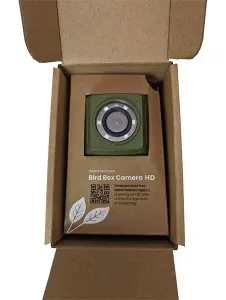 Wired Network Bird Box with Wildlife HD Camera - L0.75 x W0.95 x H1.38 cm