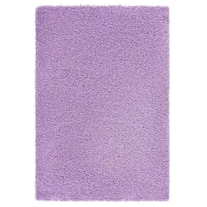 Lavender Purple Thick Shaggy Rug - California