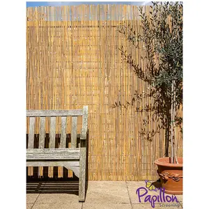 Bamboo Slat Screening Roll Natural Fencing 3.0m x 1.8m