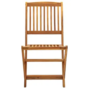 Berkfield Folding Outdoor Chairs 4 pcs Solid Acacia Wood